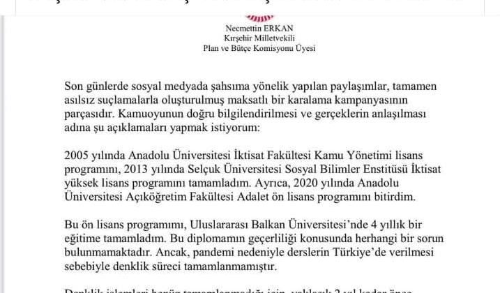Biyografiden diploma silindi, müdür destek verdi