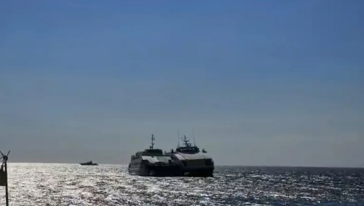 İDO deniz otobüsü, Balıkesir açıklarında kayalıklara çarptı yolcular tahliye edildi