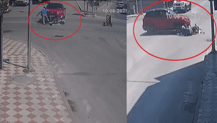 Otomobil ile çarpışan elektrikli bisikletin sürücüsü yaralandı