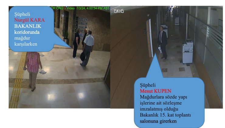 Dolandırıcılar bakanlıkta böyle cirit atmış