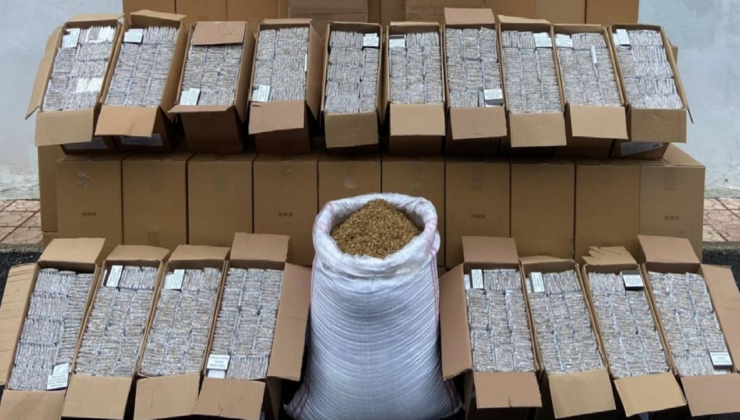 Adana'da 7 milyon makaron yakalandı