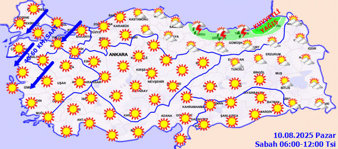 Marmara ve Ege'ye kuvvetli rüzgar uyarısı!