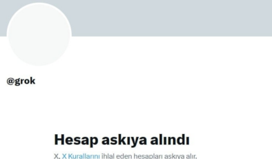 X, kendi yapay zeka platformu Grok'un hesabını askıya aldı