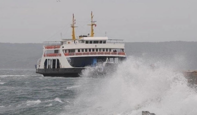 Güney Marmara’da deniz ulaşımına fırtına engeli