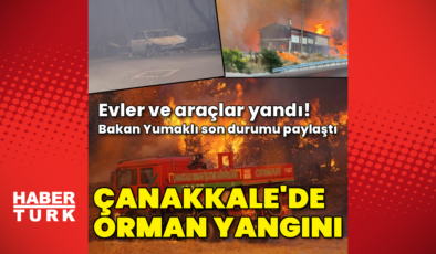 Vali Toraman'dan trafik uyarısı! Çanakkale'de orman yangını!