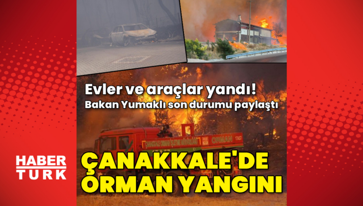 Vali Toraman'dan trafik uyarısı! Çanakkale'de orman yangını!