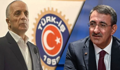Cumhurbaşkanı Yardımcısı Yılmaz, TÜRK-İŞ Başkanı Atalay ile görüştü