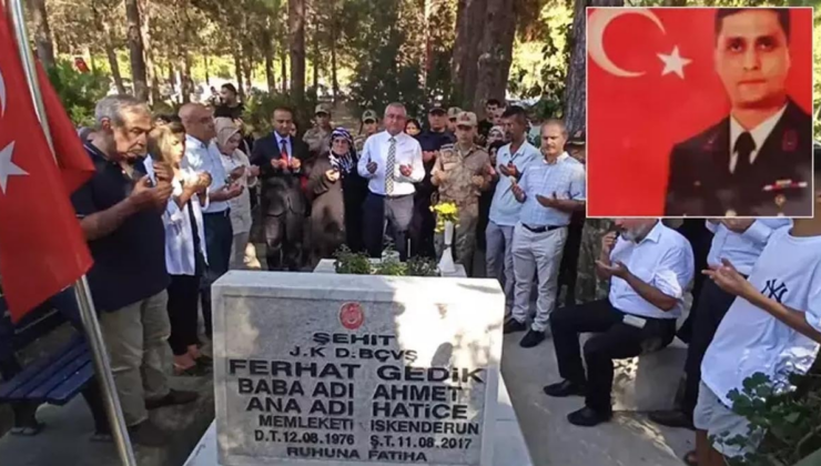 Şehit Astsubay Ferhat Gedik, şehadetinin 8. yılında anıldı