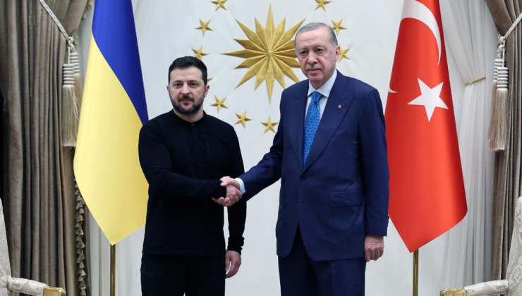 Cumhurbaşkanı Erdoğan, Volodimir Zelenski ile görüştü