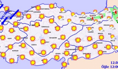 Sıcak hava, yağmur ve kuvvetli rüzgar uyarıları