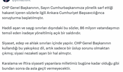 Son dakika… Özgür Özel'e jet 'Erdoğan' soruşturması
