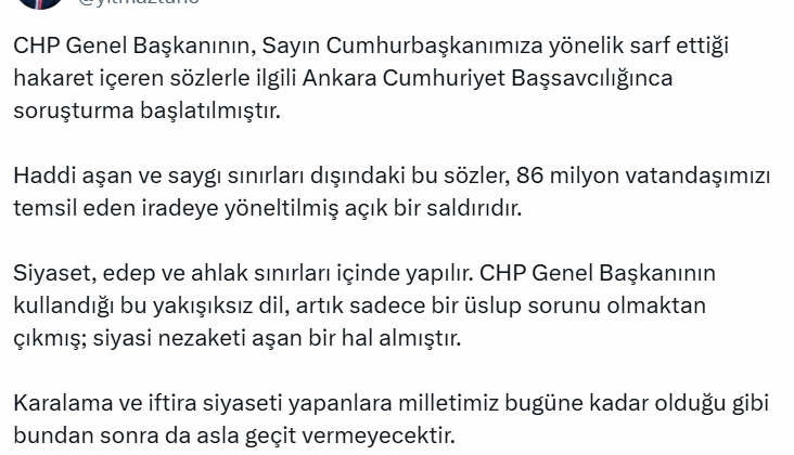 Son dakika… Özgür Özel'e jet 'Erdoğan' soruşturması