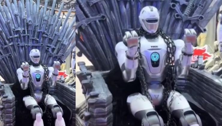 41 eklemle insan hareketini birebir taklit eden dev robot boksör sahneye çıkıyor!