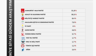 Ağustos ayının son anketinde birinci parti belli oldu
