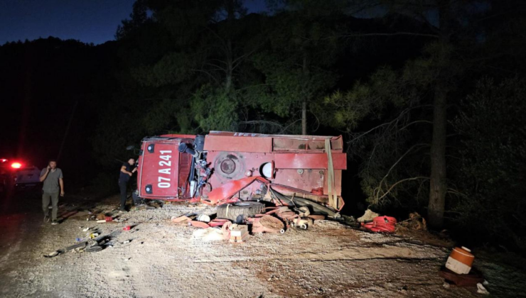 Antalya'da arazözün devrilmesi sonucu 2 orman işçisi yaralandı