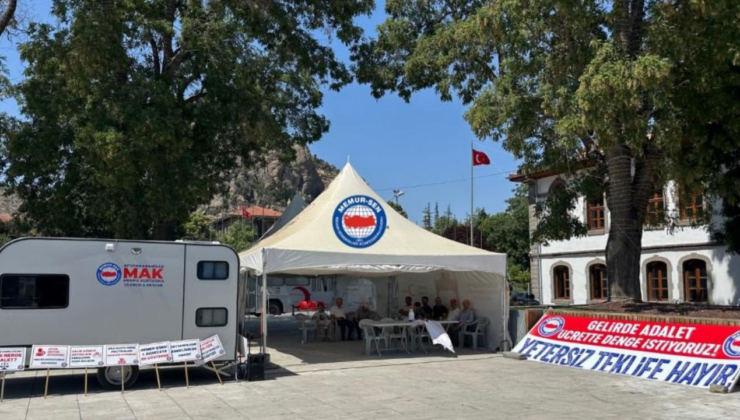 Memurlar zam teklifini proteste etmek için 81 ilde eylem çadırı kurdu!