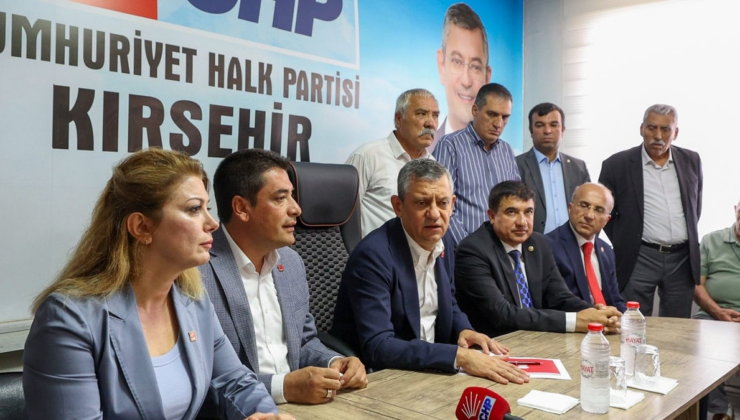 Özgür Özel'den basına kapalı Kırşehir ziyareti