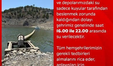 O ilde baraj kurudu: Belediye 18 saat boyunca su kesintisi uygulayacak!