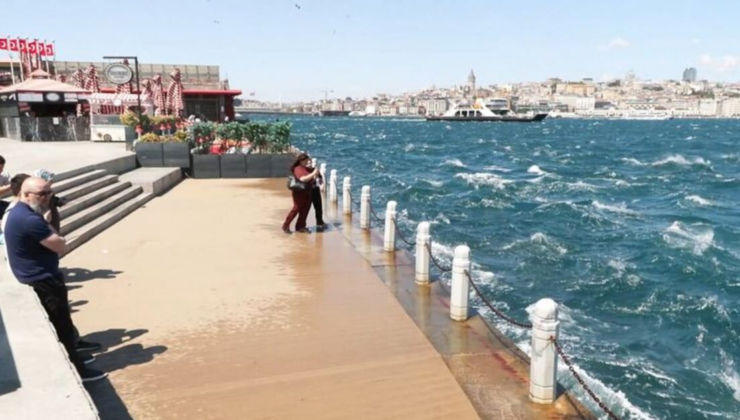 İstanbul'da fırtına!