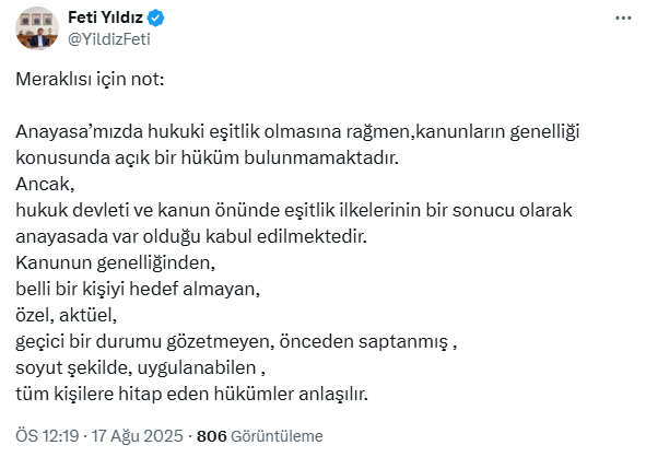 Feti Yıldız'dan 'meraklısına' dedi, akıllara Murat Çalık geldi