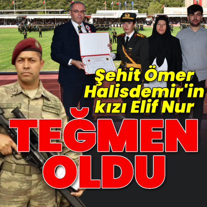 Ömer Halisdemir'in kızını tebrik etti