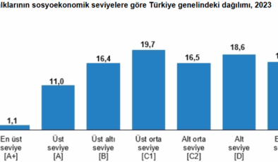 TÜİK ilk kez açıkladı! Türkiye'nin sosyoekonomik seviyesi belli oldu