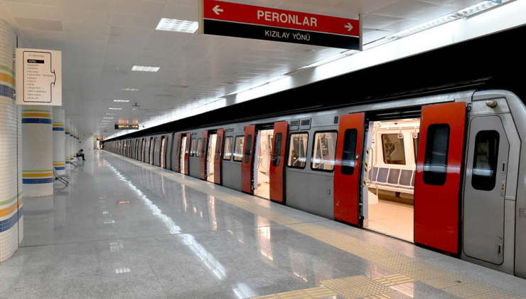 Ankara'da bazı metro istasyonları geçici olarak hizmete kapatıldı