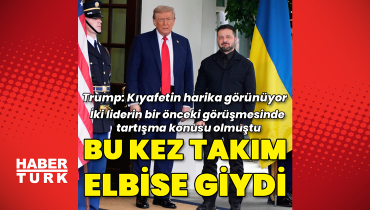 Zelenskiy bu kez takım elbise giydi