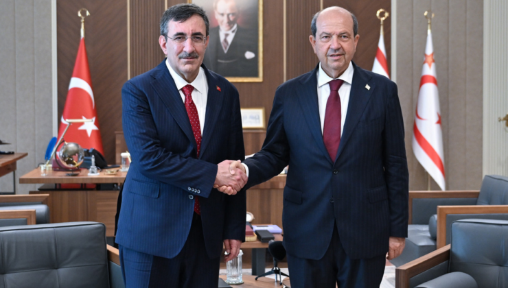 Cumhurbaşkanı Yardımcısı Yılmaz, KKTC Cumhurbaşkanı Tatar ile görüştü