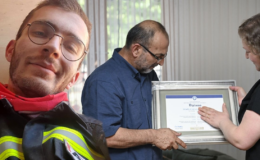 Yangın şehidinin diploması ailesine verildi