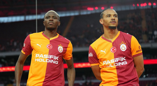 Galatasaray, Victor Osimhen ve Leroy Sane için imza töreni düzenledi