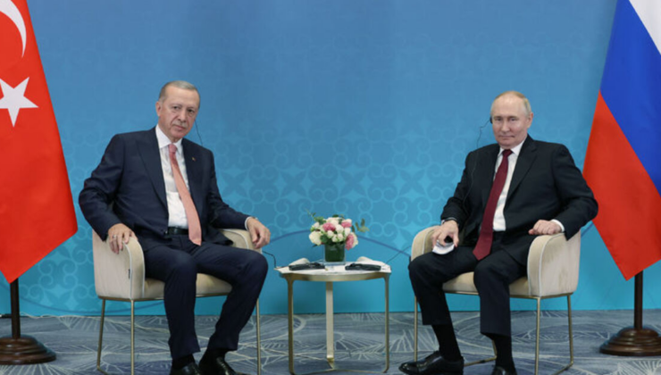 Cumhurbaşkanı Erdoğan, Putin'le görüştü
