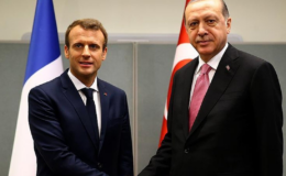 Erdoğan, Fransa Cumhurbaşkanı ile görüştü