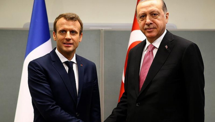 Erdoğan, Fransa Cumhurbaşkanı ile görüştü