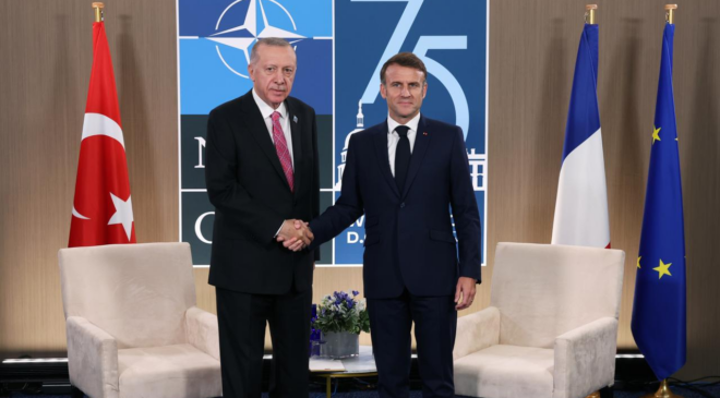 Macron, Gönüllüler Koalisyonu'ndaki işbirliğinden dolayı Türkiye'ye teşekkür etti