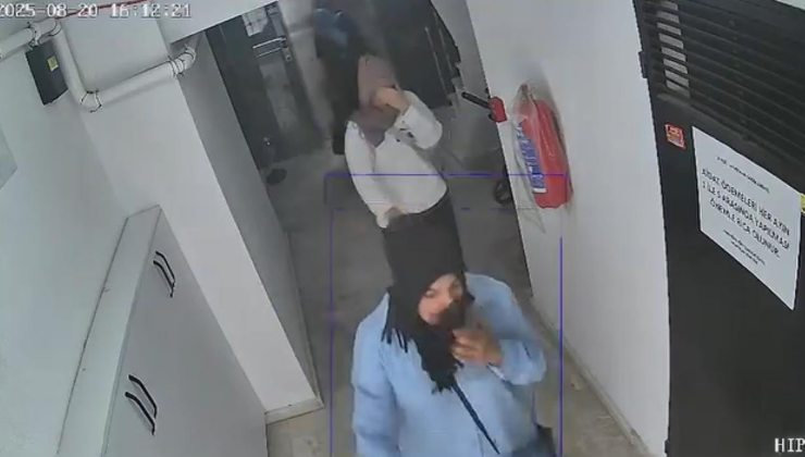 3 kadının hırsızlık girişimi kameralara takıldı