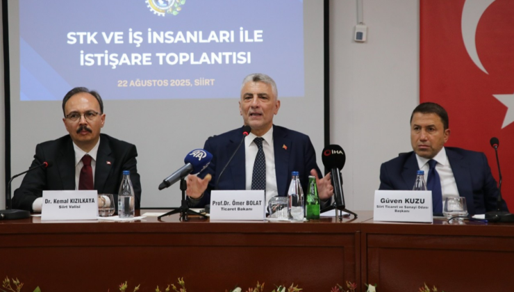 Bakan Bolat Siirt'te konuştu: 'Doğu ve Güneydoğu Anadolu'nun ekonomik büyümesi ortalamayı aşacak'