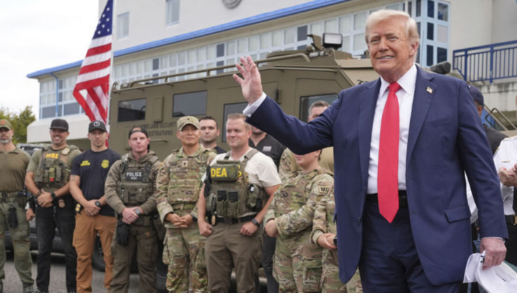 Trump kolluk kuvvetlerini denetledi