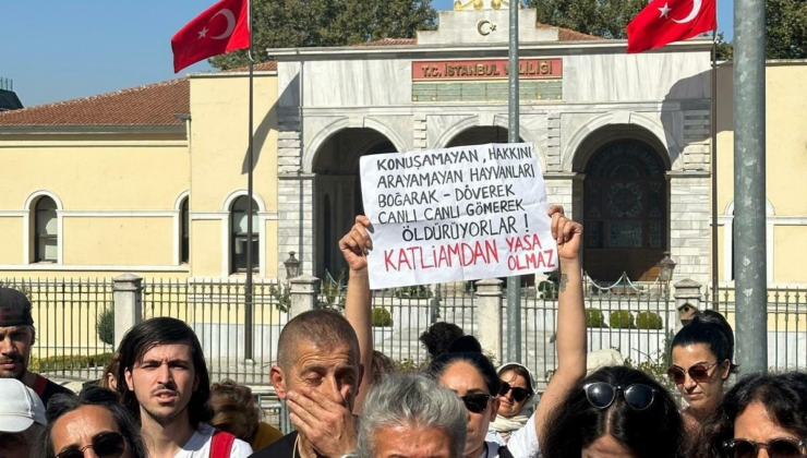 Hayvan Hakları Savunucularından Valilik önünde protesto