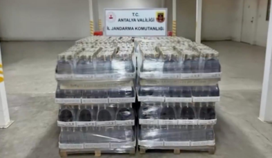 Antalya'da 119 bin 500 litre kaçak alkol ele geçirildi