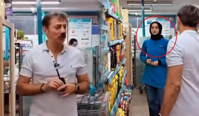 Zincir markette şaşırtan an: AKP'li belediye başkanı cevap karşısında dondu kaldı