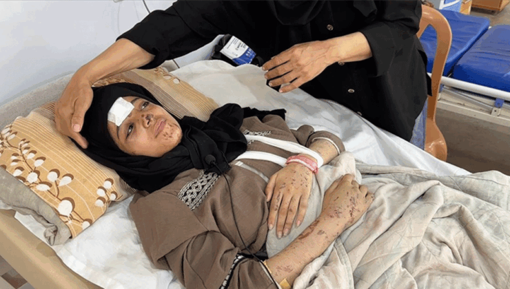 İsrail'in Gazze'ye saldırısından yaralı kurtulan Filistinli kadın: Kabusta gibiyiz