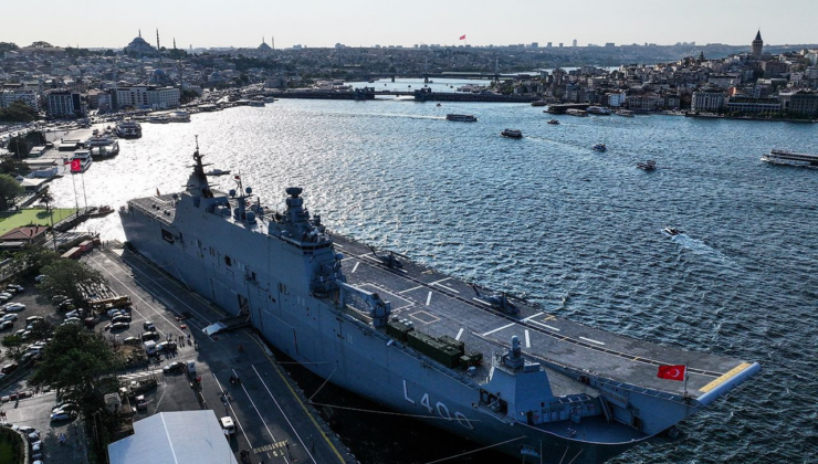 TCG Anadolu, Çanakkale'den İstanbul'a "Zafer Yolculuğu"nu tamamladı