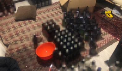 119 bin 500 litrelik sahte alkol baskını