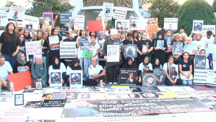 Bakırköy'de 20'den fazla aile "Adalet Nöbeti" için bir araya geldi