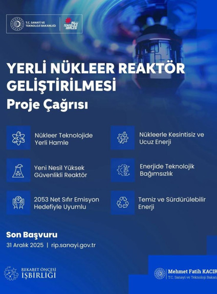 Bakan Kacır duyurdu: Türkiye'den, yerli nükleer reaktör geliştirme çağrısı - Resim : 1