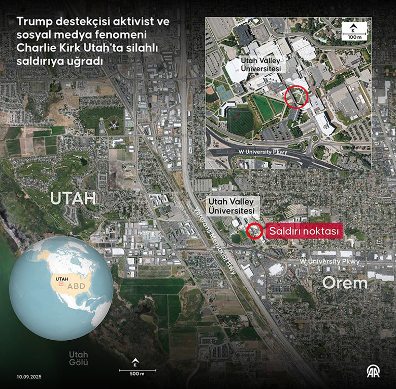ABD’de Trump yanlısı aktivist Charlie Kirk’i öldüren saldırgan aranıyor - Resim : 1