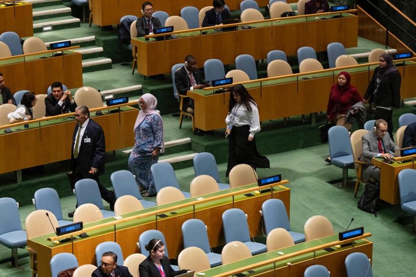 Netanyahu, BM Genel Kurulu'nda protesto edildi - Resim : 1