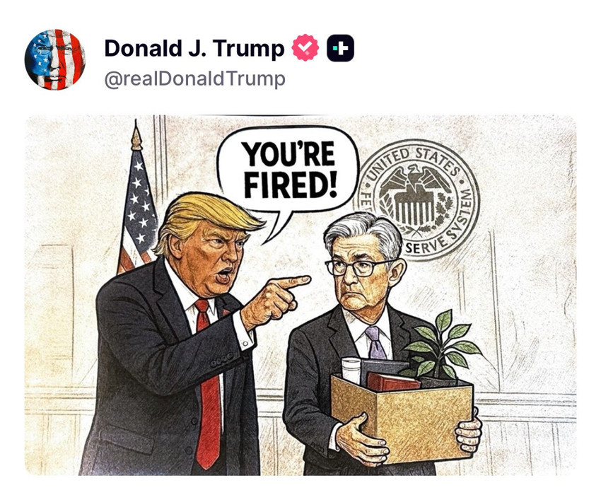 Trump'tan dikkat çeken "Kovuldun" paylaşımı: Powell görevden mi alındı? - Resim : 1
