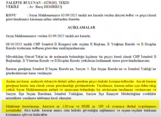 Gürsel Tekin, "göreve başlamasının sağlanması için" mahkemeye başvurdu - Resim : 1